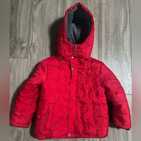 Calvin Klein Kids 4 (medium) Unisex red puffer coat - Picture 1 of 5